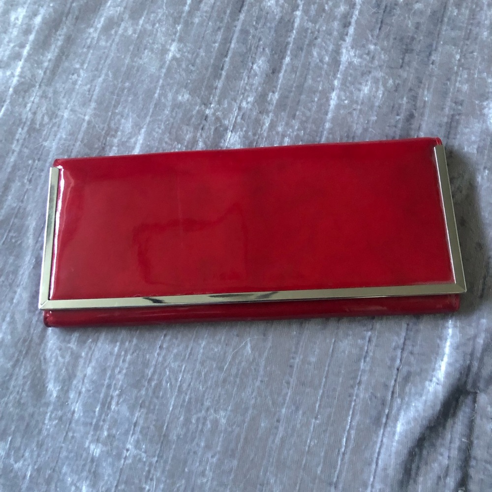 ALDO - Red Patent Leather clutch purse.